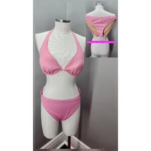 Y2K Vintage Victoria's Secret Pink Bikini (3 pieces) - L